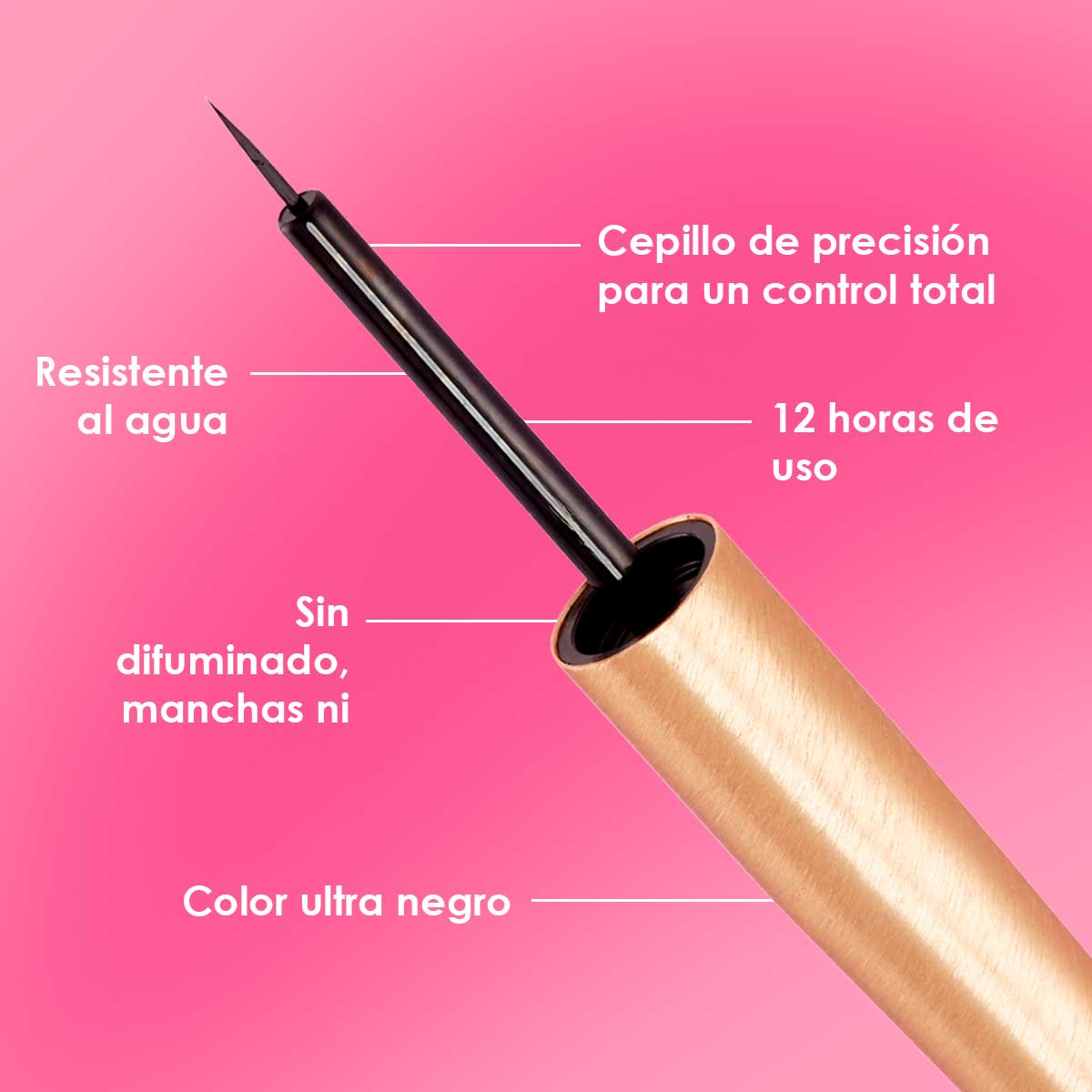 GRANDE LINER LIQUID EYELINER WITH LASH ENHANCING SERUM (DELINEADOR CON S&Eacute;RUM)